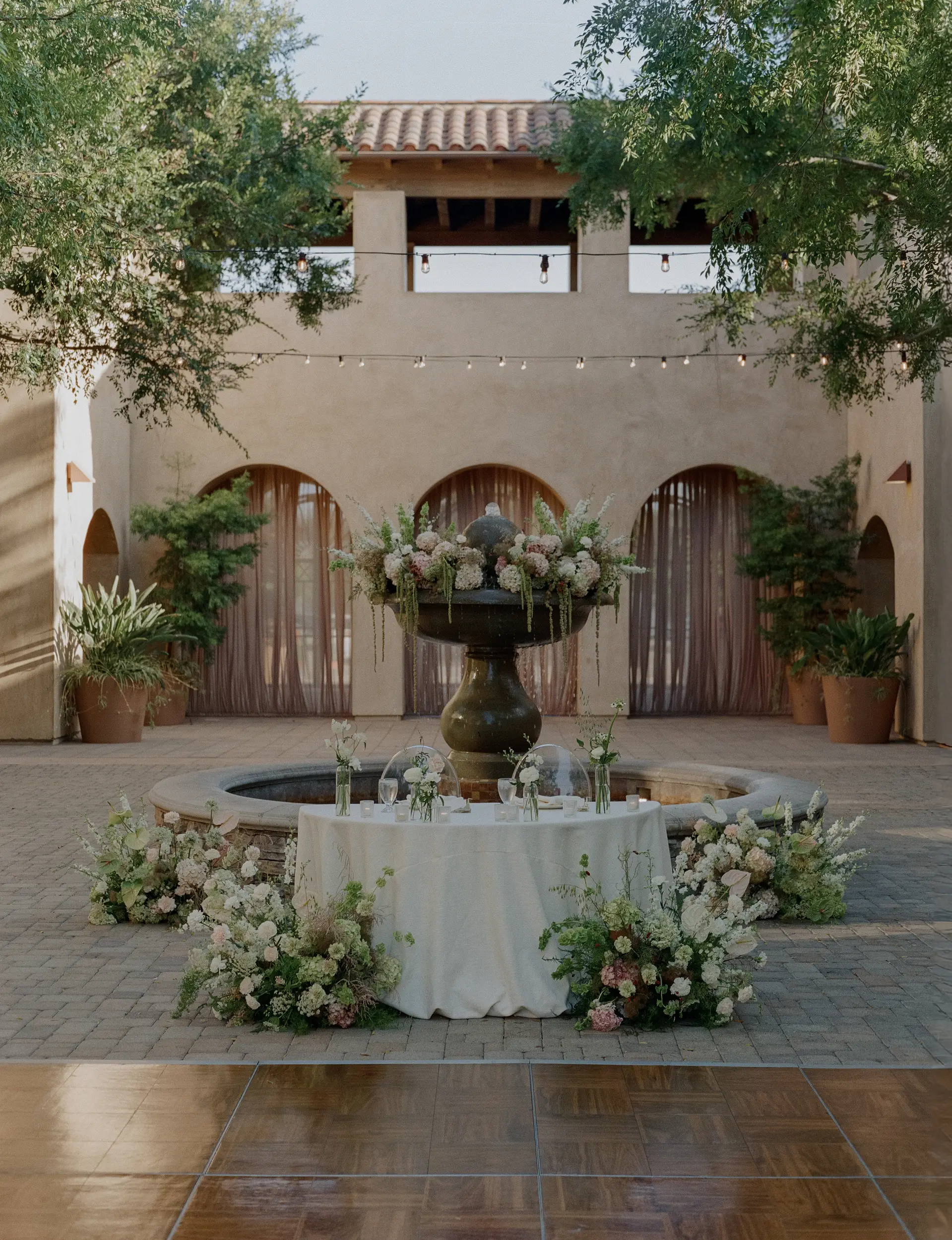 Outdoor garden wedding.