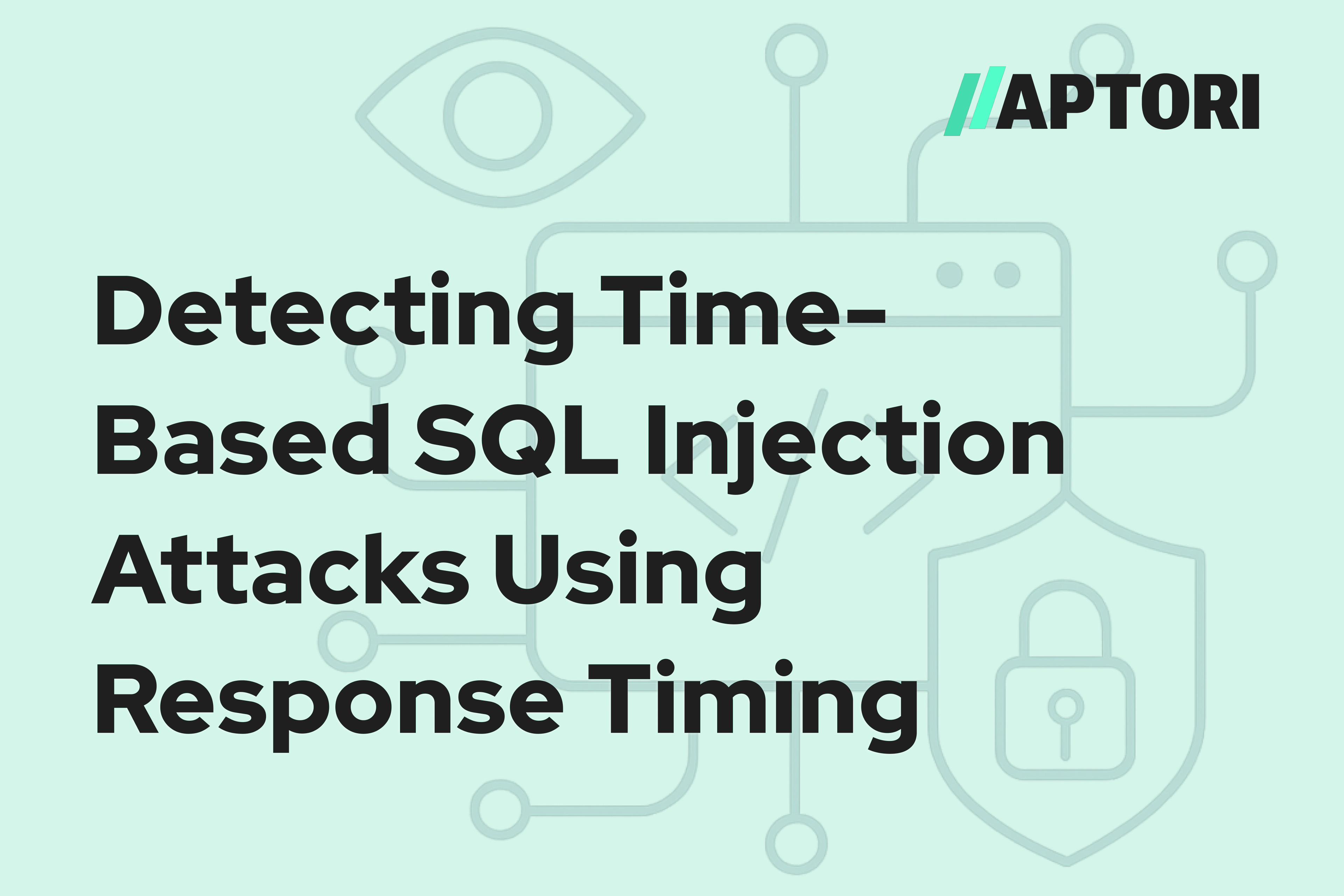 Detecting Time-Based SQL Injection Attacks Using Response Timing