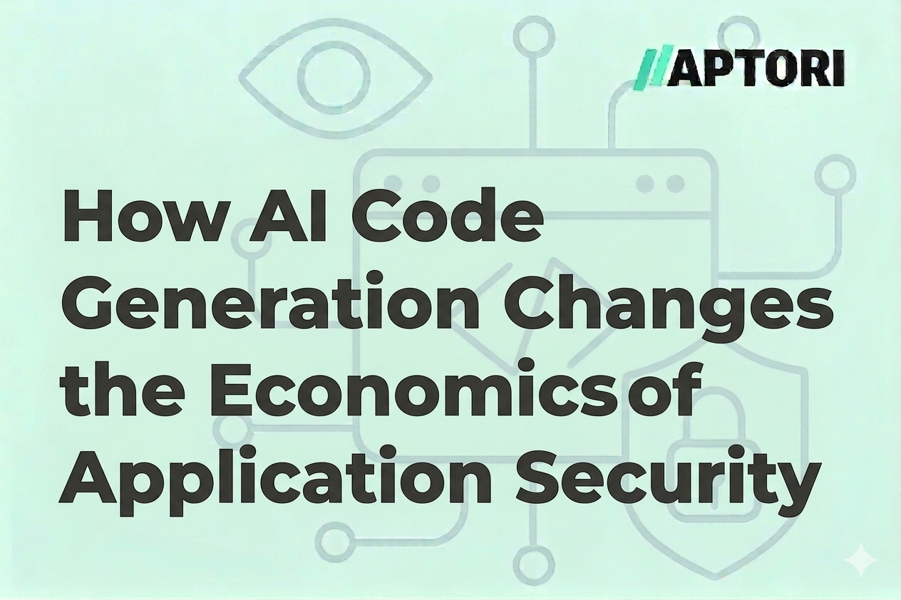 How AI Code Generation Is Changing the Economics of Application Security