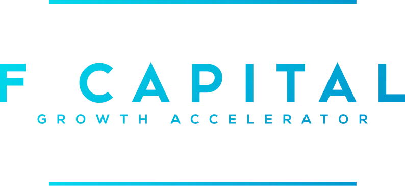 F Capital Logo with lines above and below