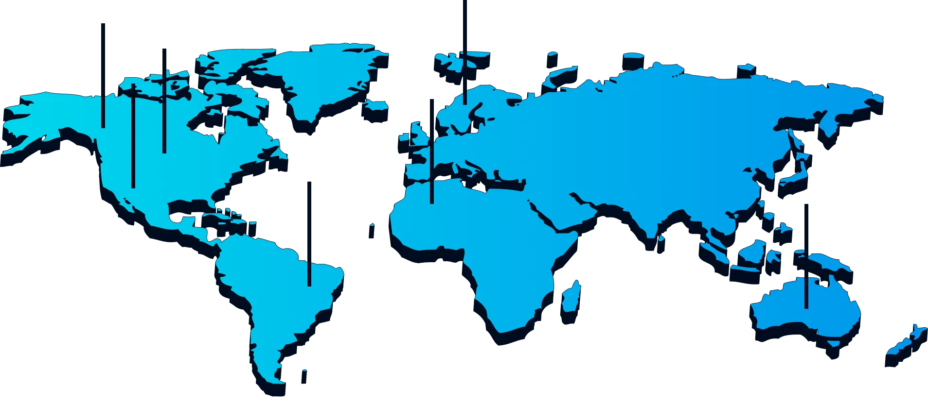 A Map with various locations pointed out