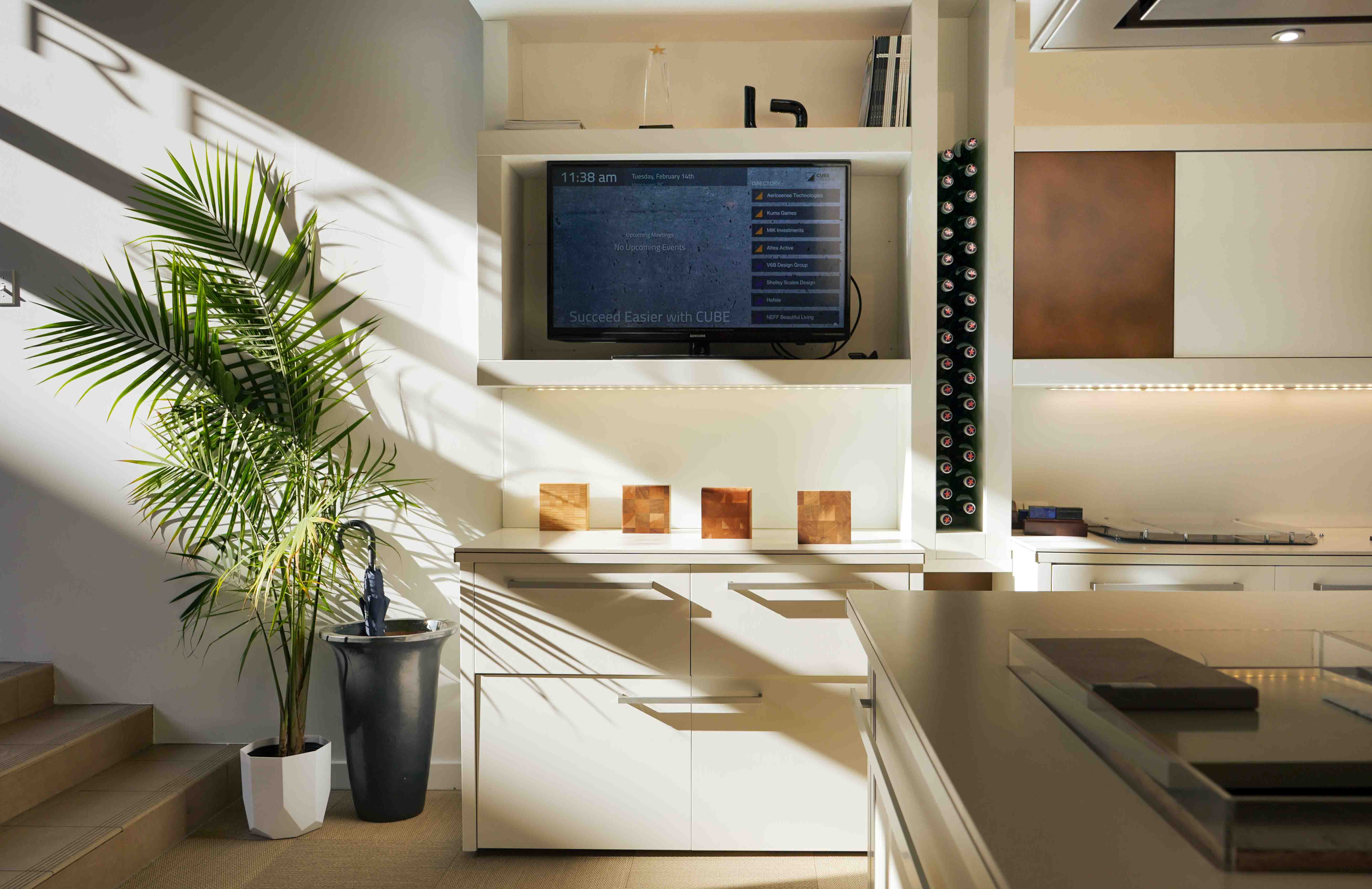 outdoors of an apartment