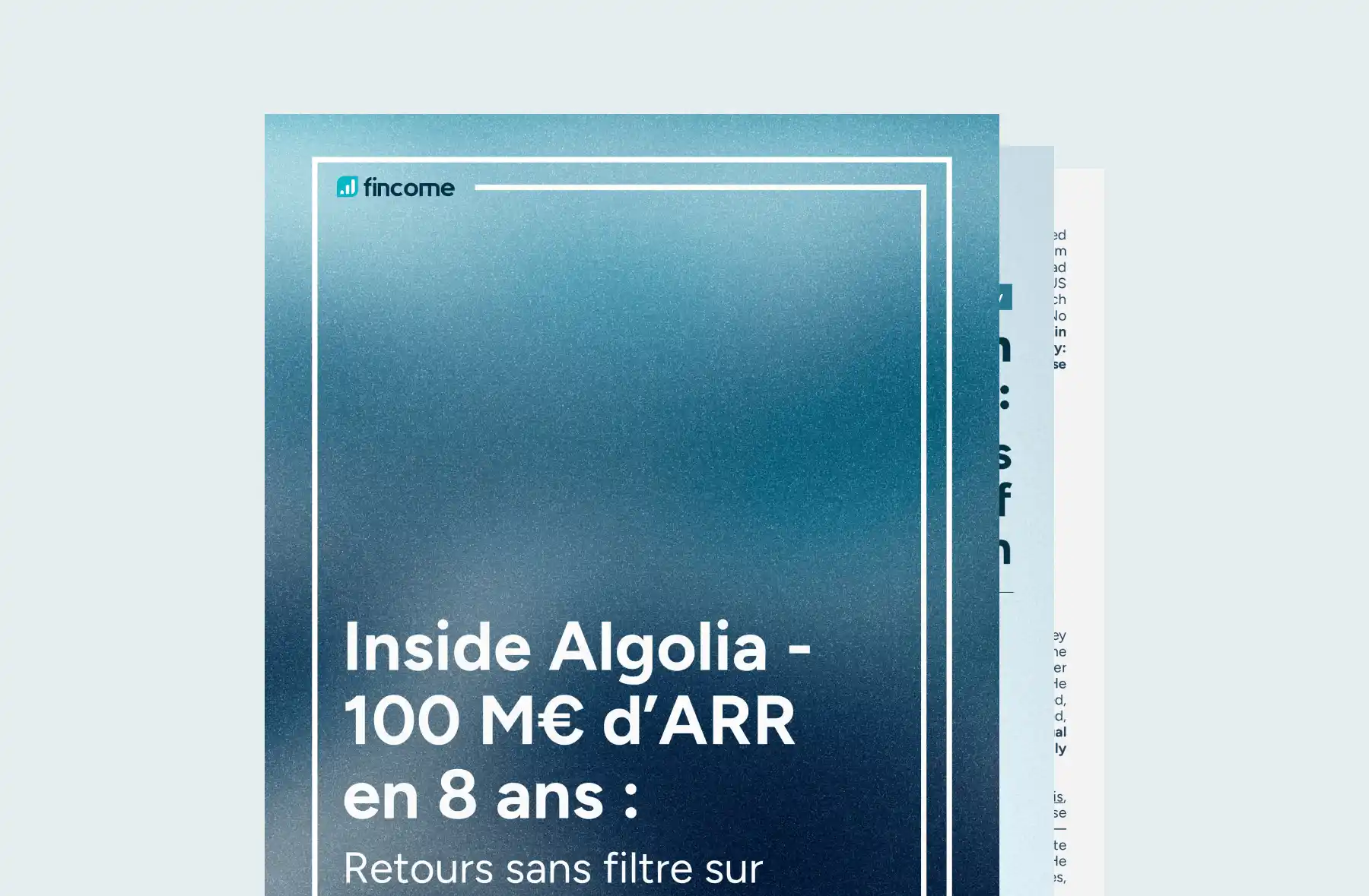 Fincome, white papervCEO, white paper CFO, CEO, CFO, Algolia