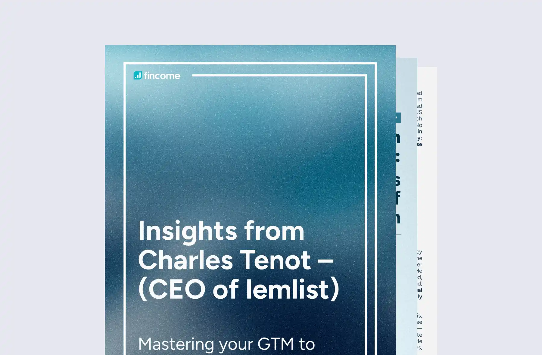 Fincome, white papervCEO, white paper CFO, CEO, CFO, lemlist