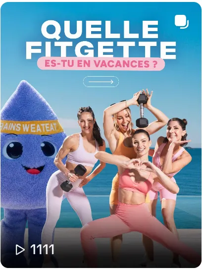 Exemple de vidéos présentes sur la chaine TikTok de Trainsweateat