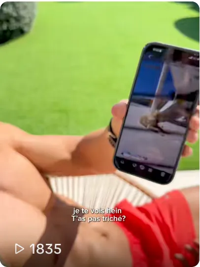 Exemple de vidéos présentes sur la chaine TikTok de Trainsweateat