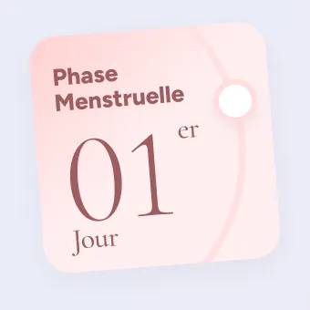 Phase menstruelle, jour 1
