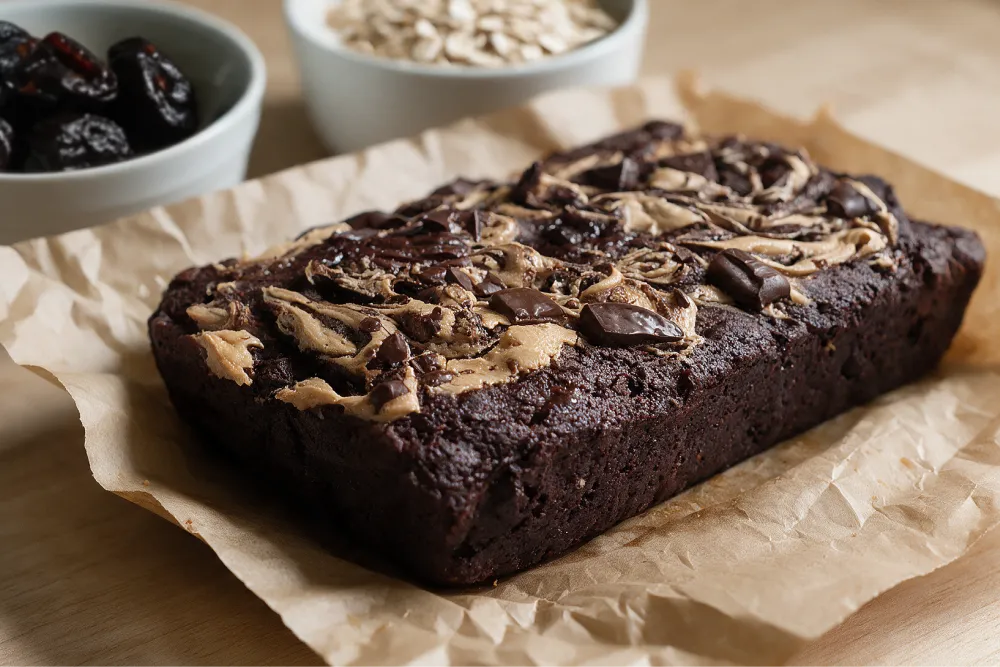 Recette Brownie peanut butter aux pruneaux
