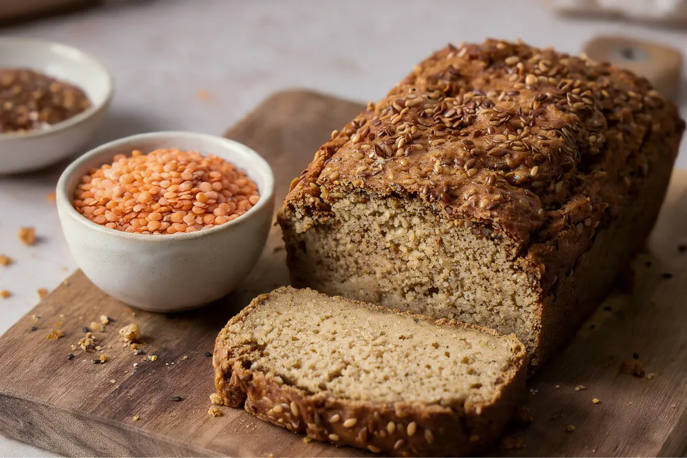 Recette Pain de lentilles corail