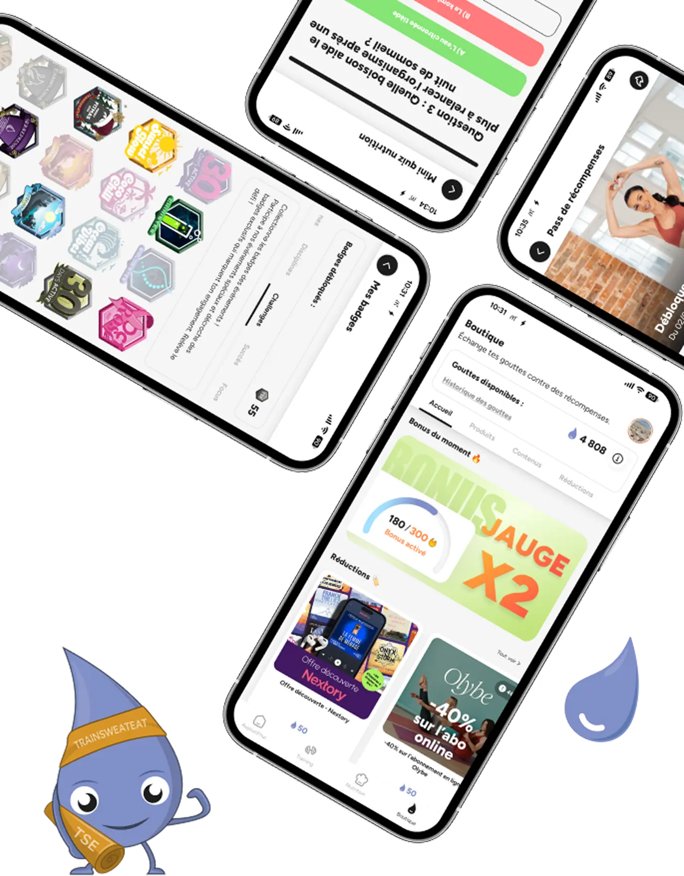 S'entraîner en étant récompensé avec l'application Trainsweateat.