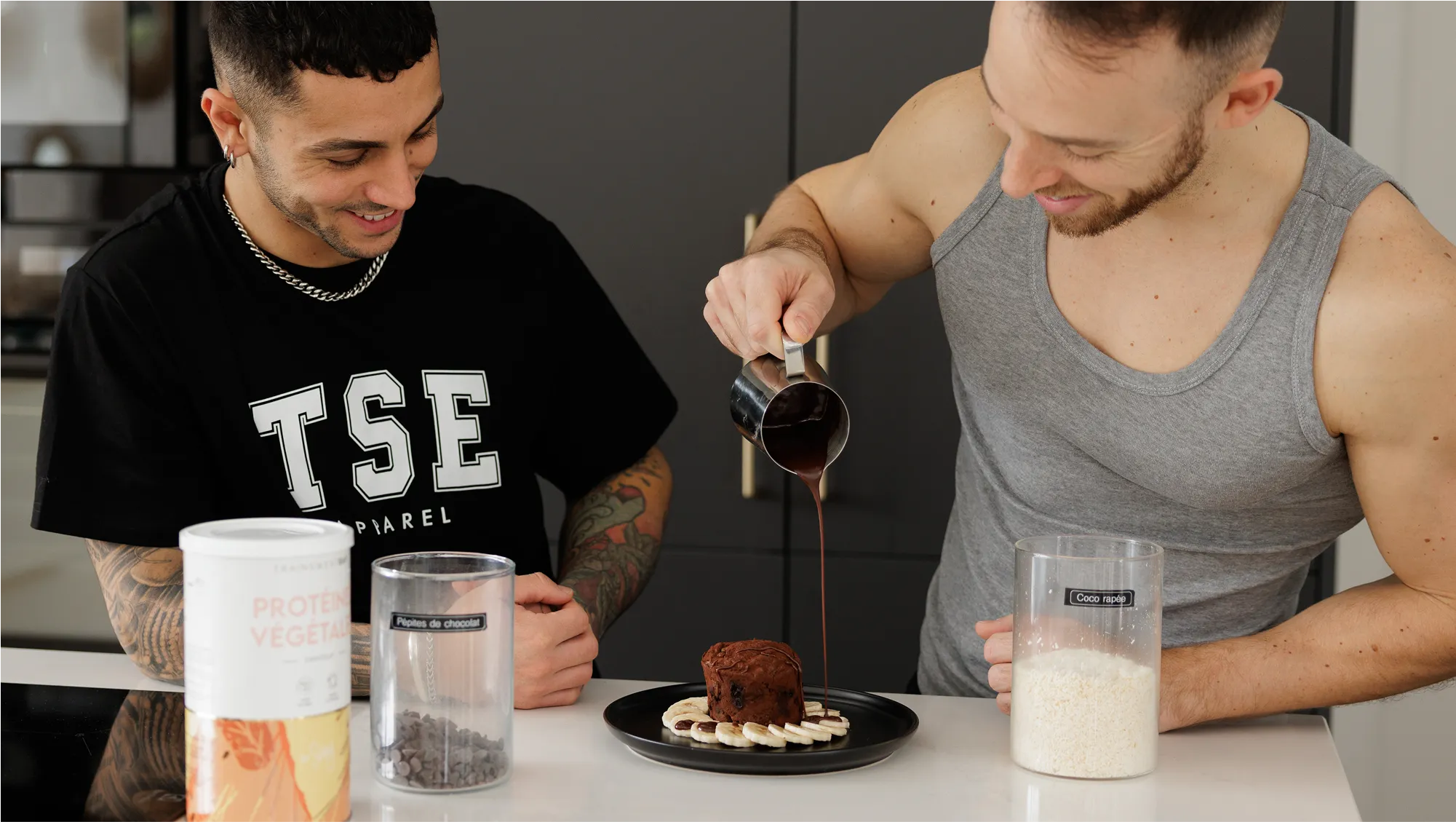 Exemple de recette protéinée présente sur l'application Trainsweateat