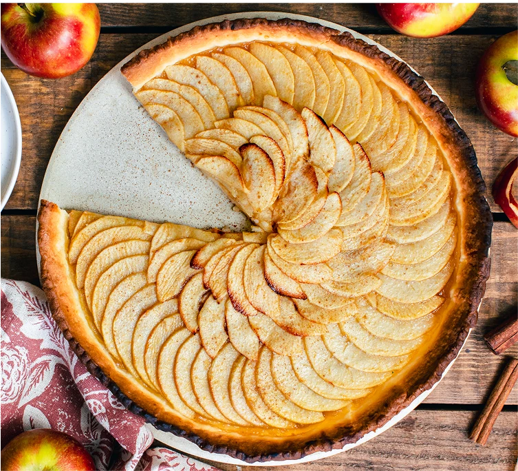 Tarte aux pommes sans sucres
