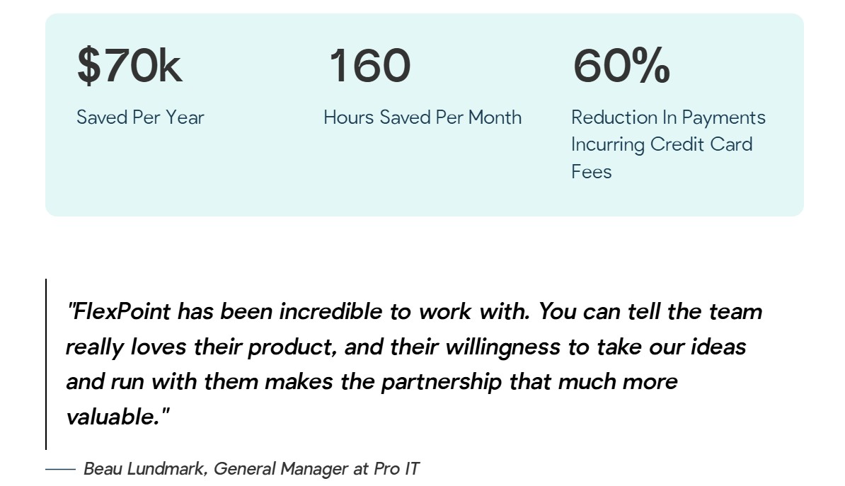 Pro IT Results with FlexPoint