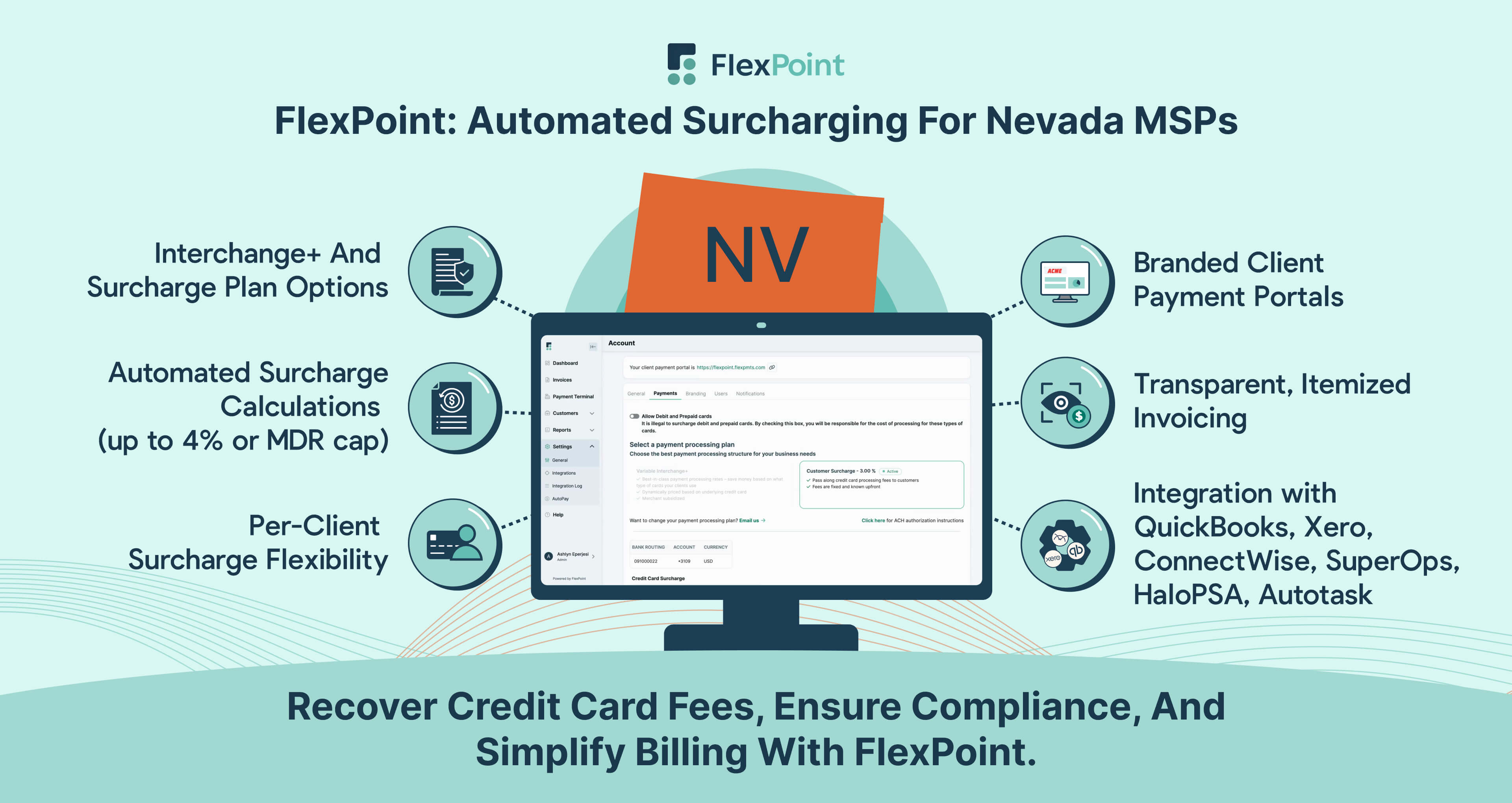How FlexPoint Streamlines Surcharging For Nevada MSPs