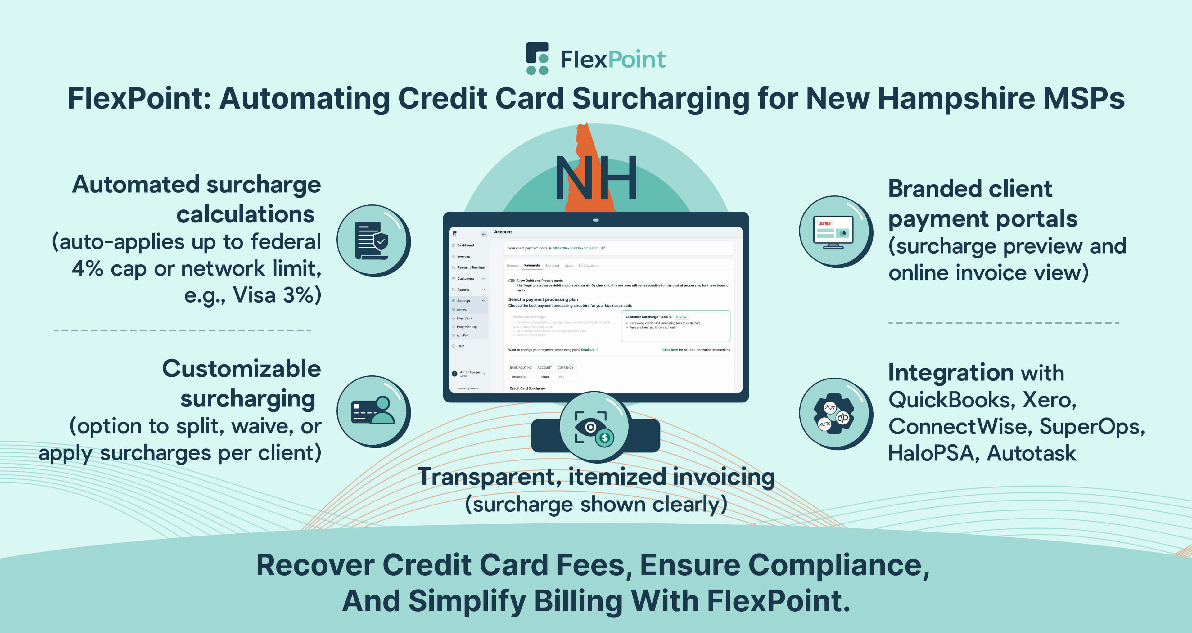 FlexPoint: Automating Credit Card Surcharging for New Hampshire MSPs