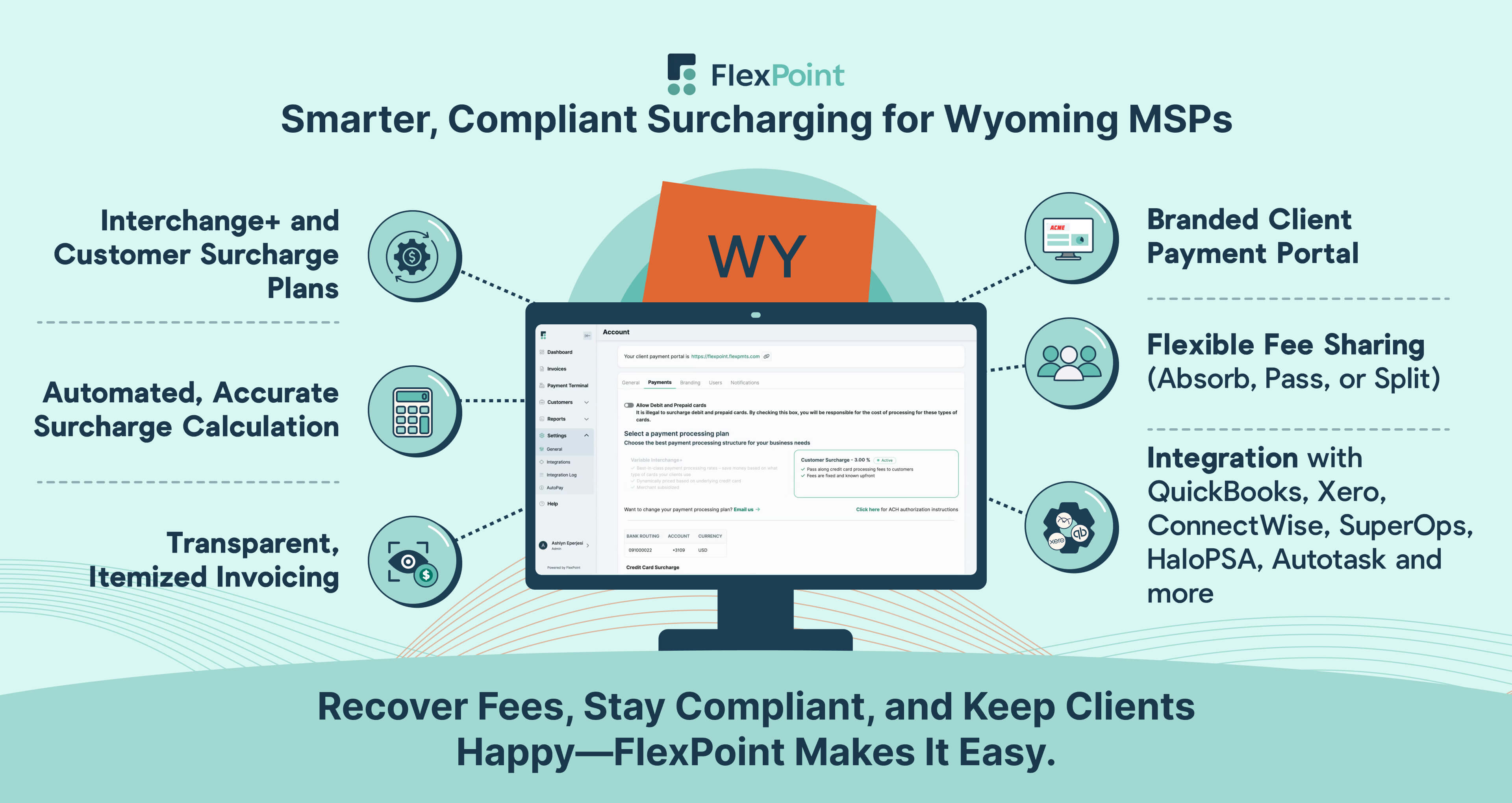 How FlexPoint Simplifies Credit Card Surcharging and Compliance for Wyoming MSPs