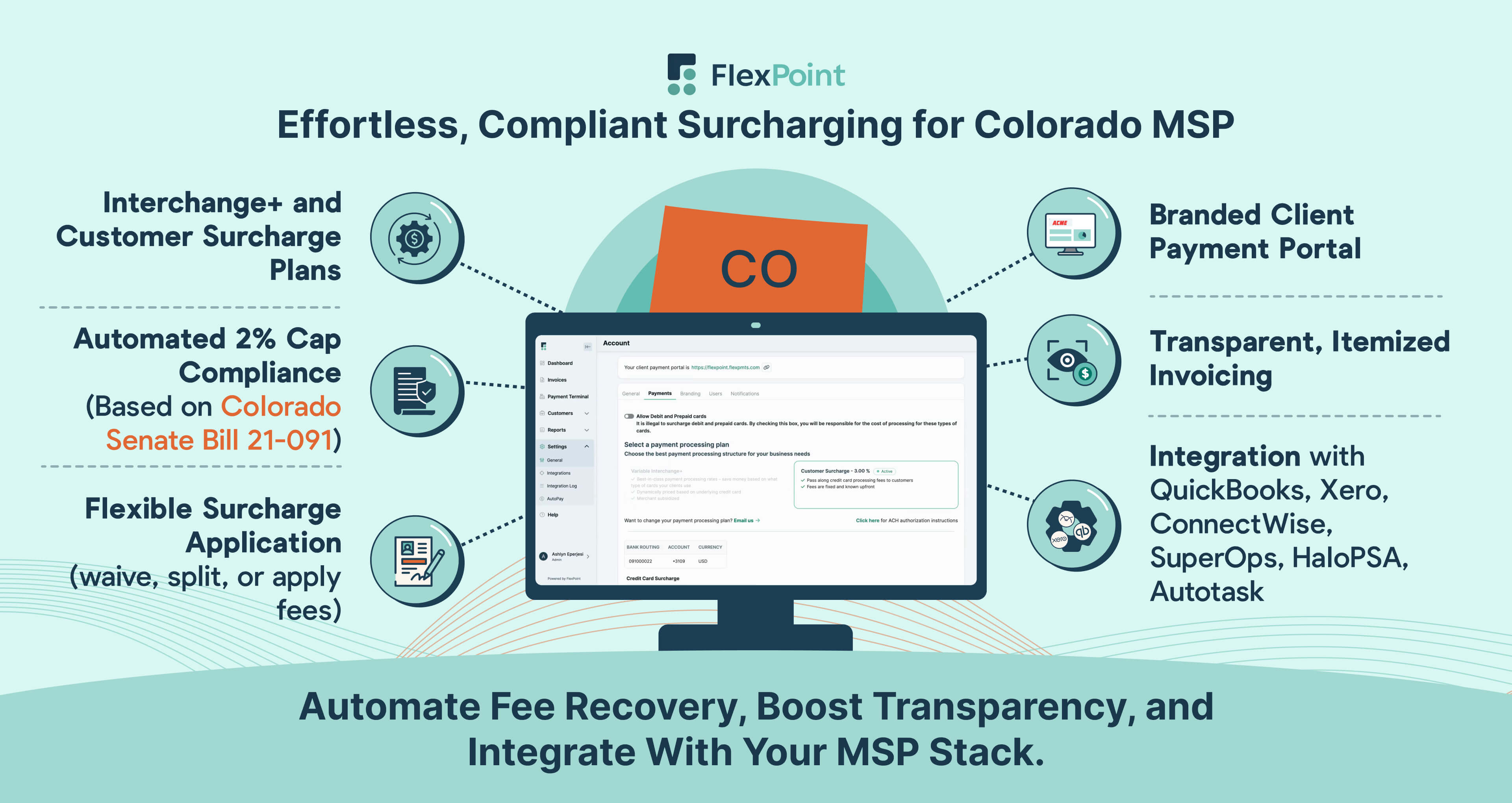 How FlexPoint Streamlines Credit Card Surcharging for Colorado MSPs