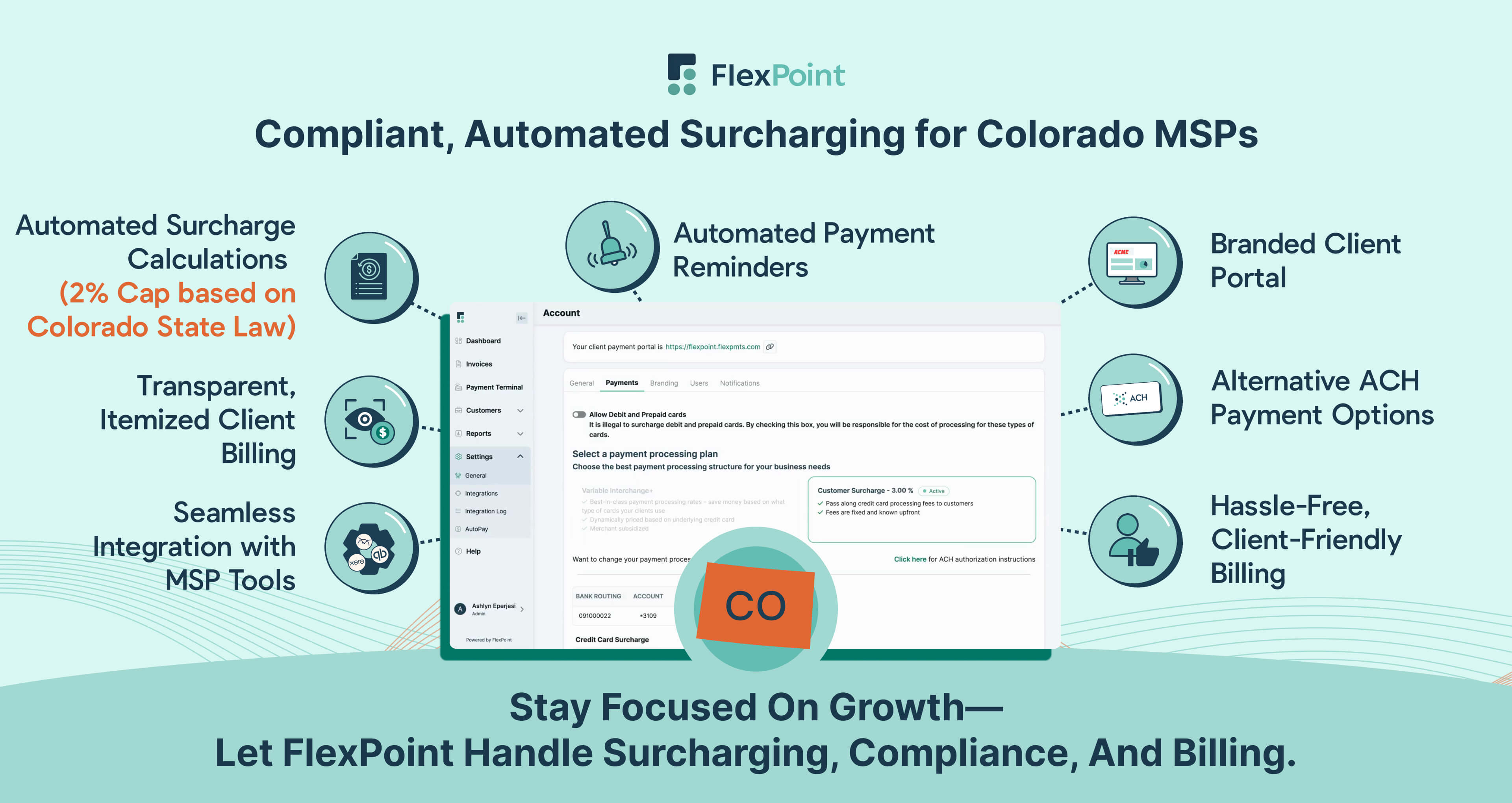 Automated, Compliant Credit Card Surcharging for Colorado MSPs with FlexPoint