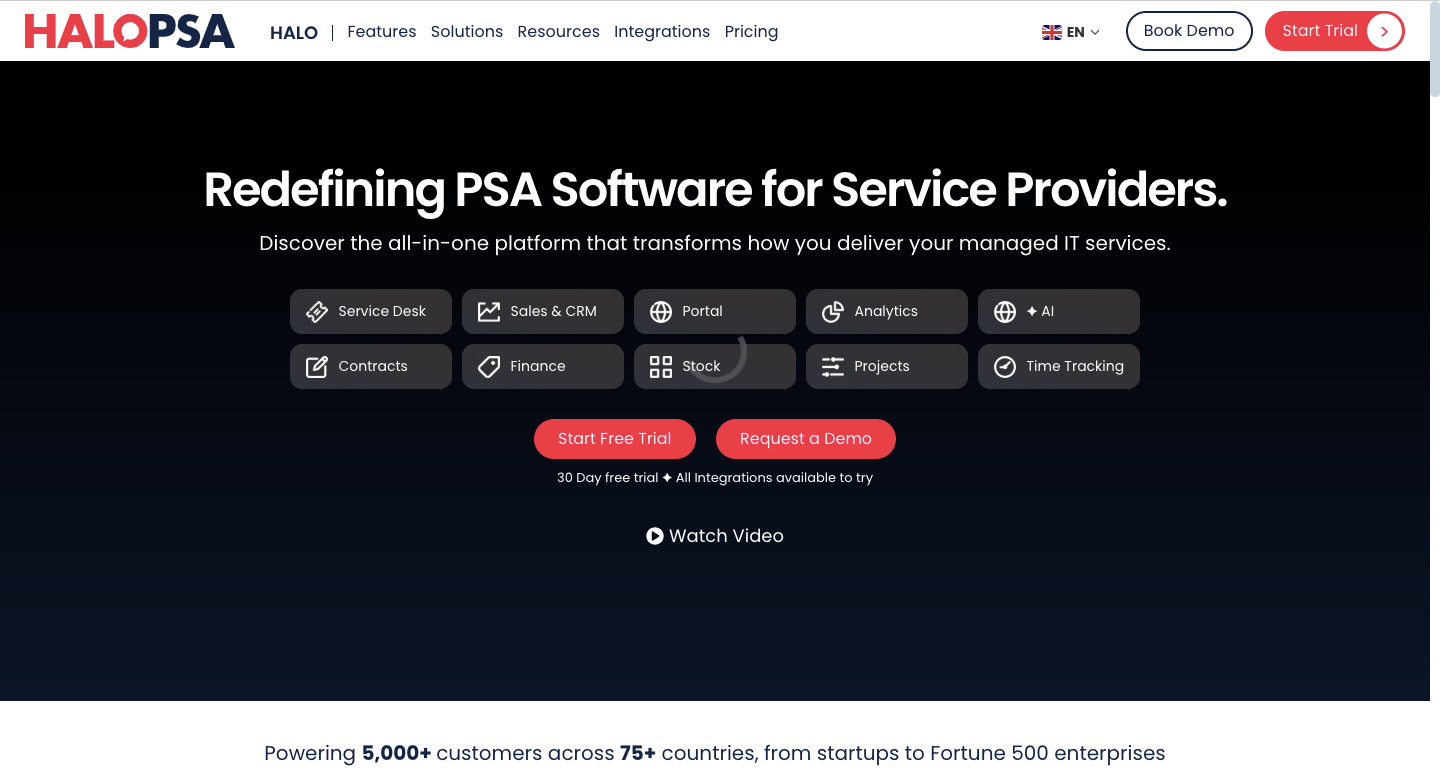 HaloPSA Home Page