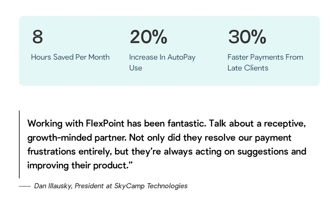 SkyCamp Results with FlexPoint