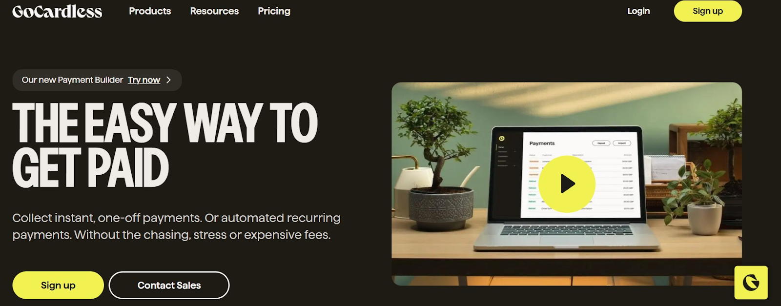 GoCardless Home Page
