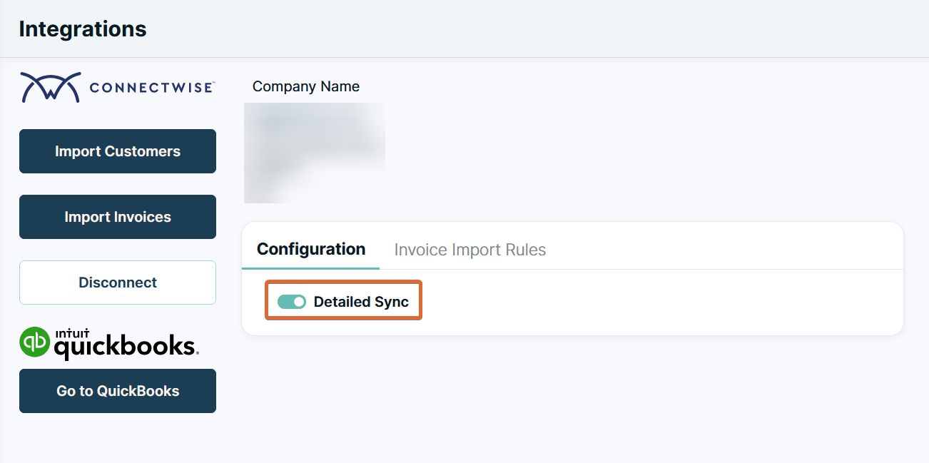 FlexPoint Integration Portal with ConnetWise