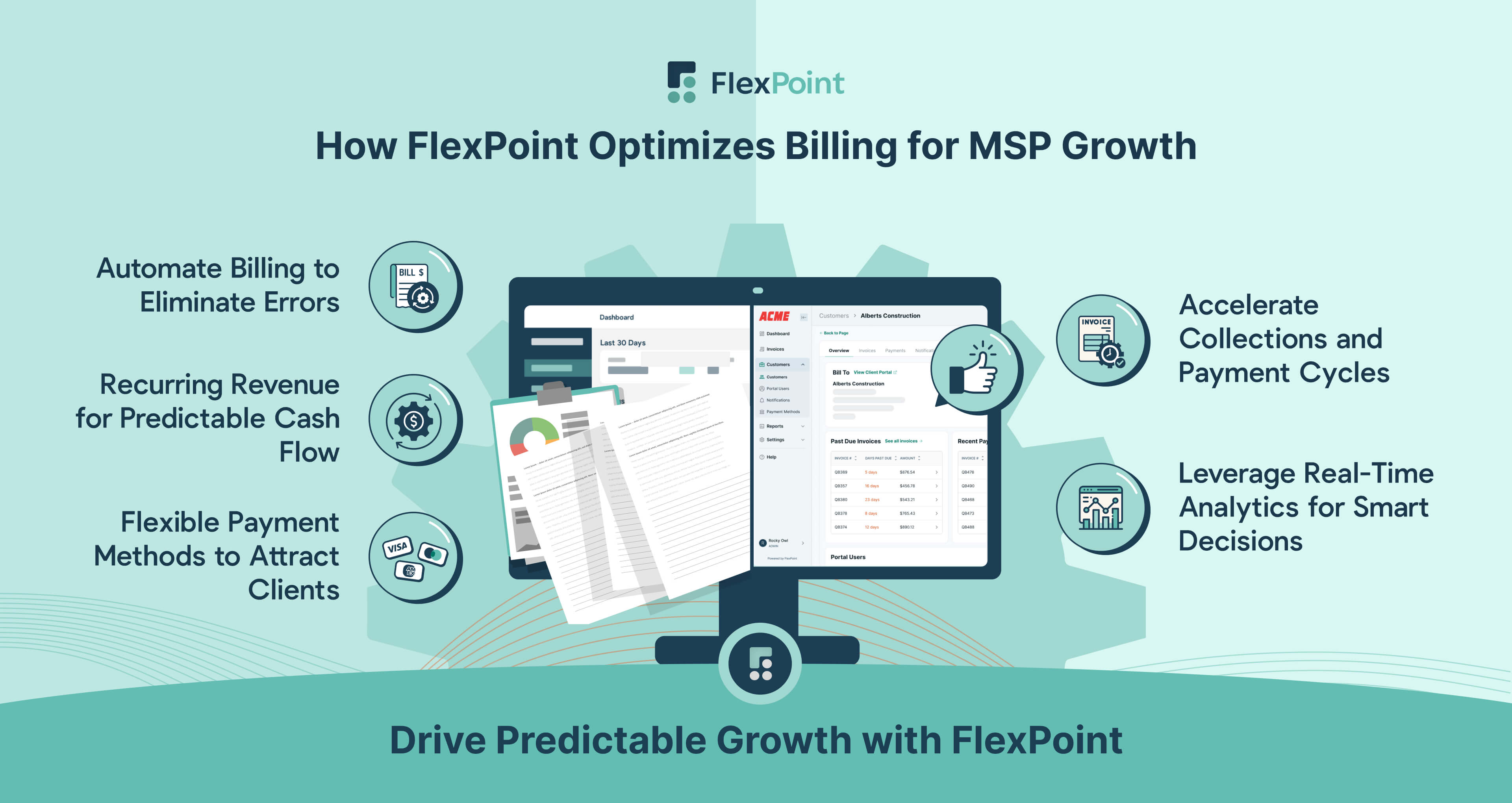 FlexPoint automates MSP billing for growth, efficiency, and client satisfaction.