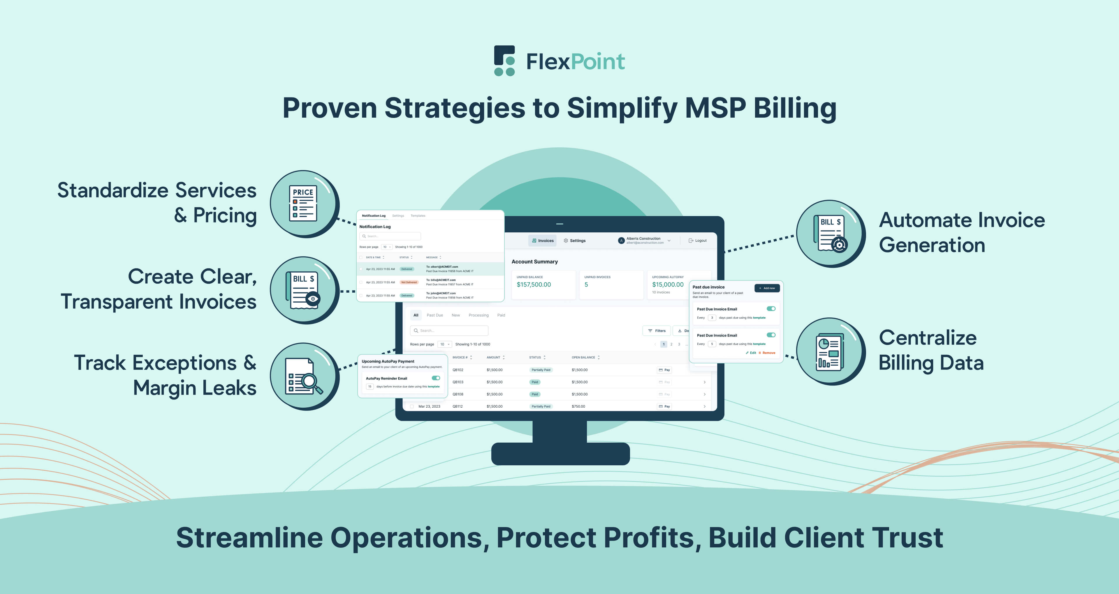 MSPs can simplify billing by standardizing services, creating clear invoices, automating processes, centralizing data, and tracking exceptions.
