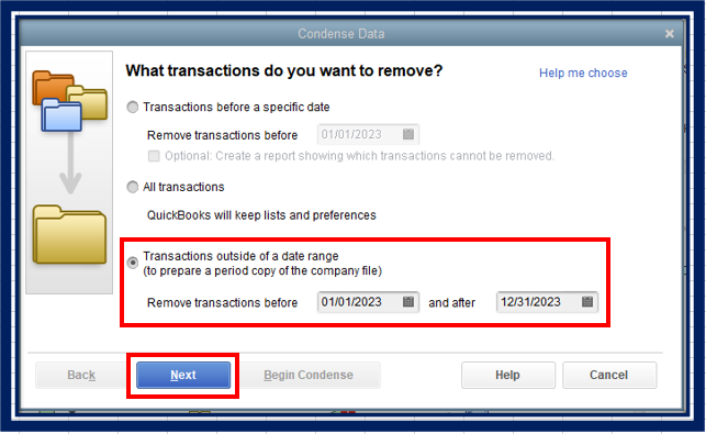 QBO Migration Condense Data