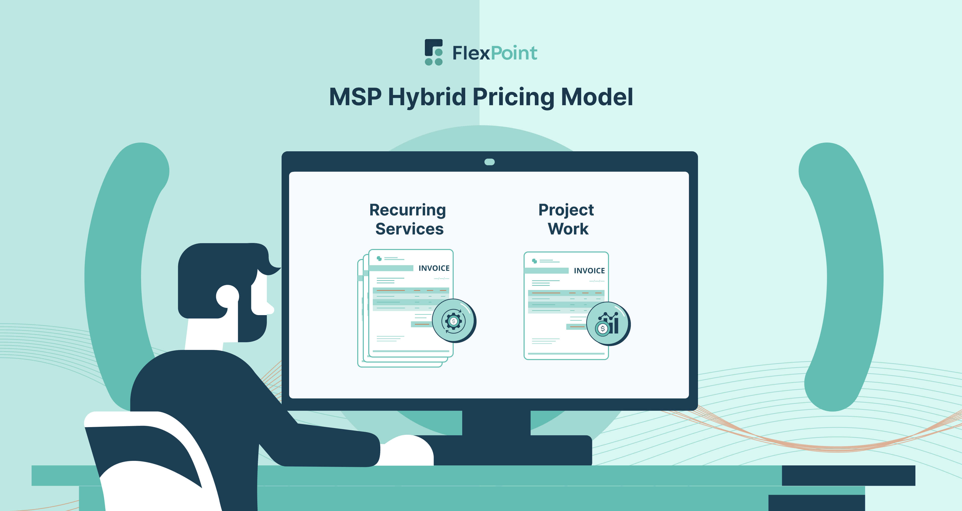 MSP using hybrid pricing model combining recurring services with project-based work