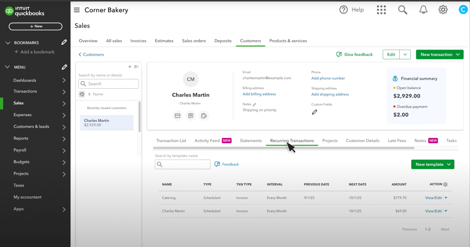 Managing Client Info in QuickBooks
