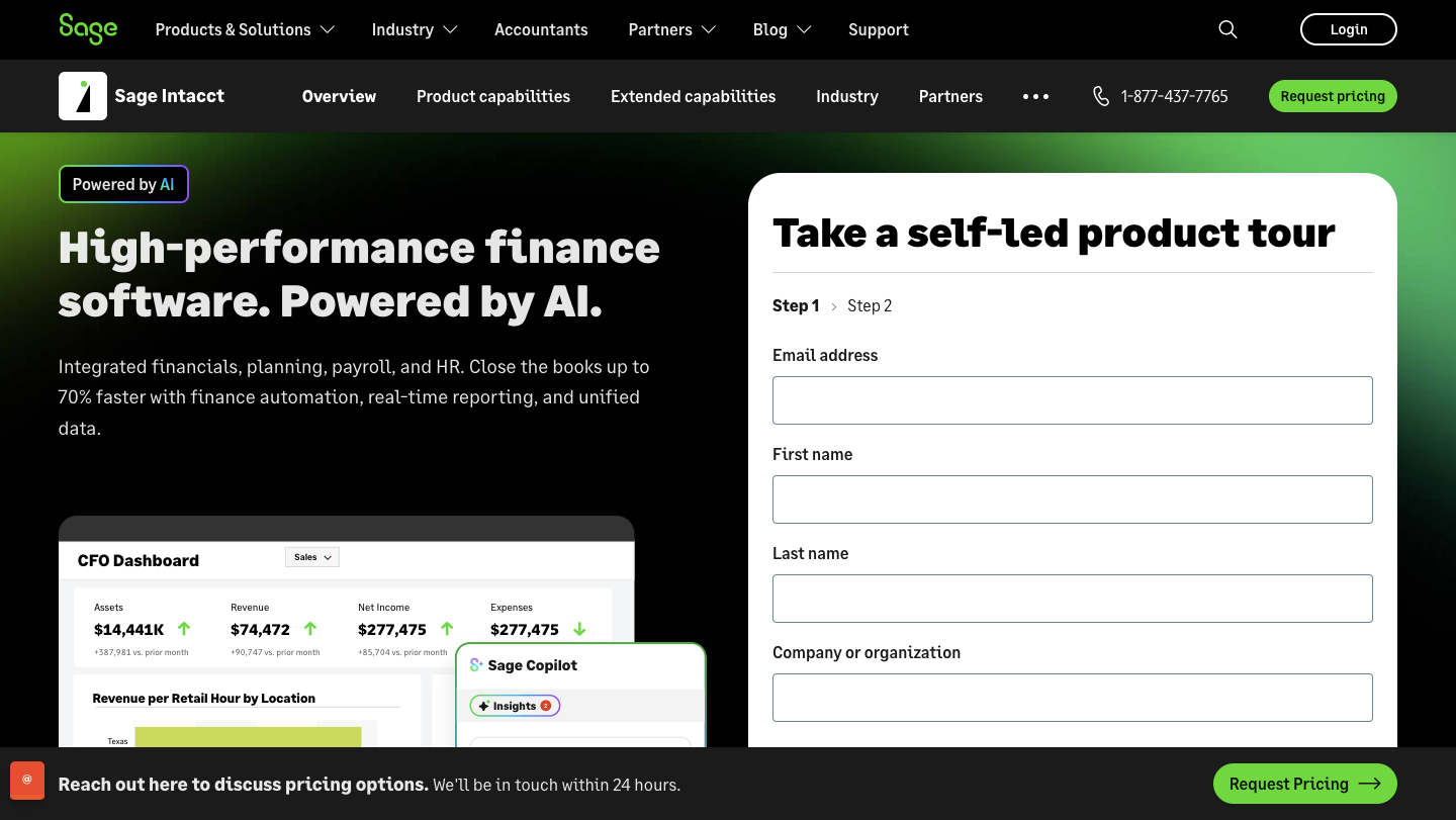 Sage Intacct Home Page