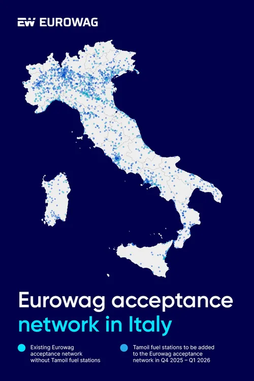 Eurowag grows Italian fuel acceptance network through Tamoil partnership