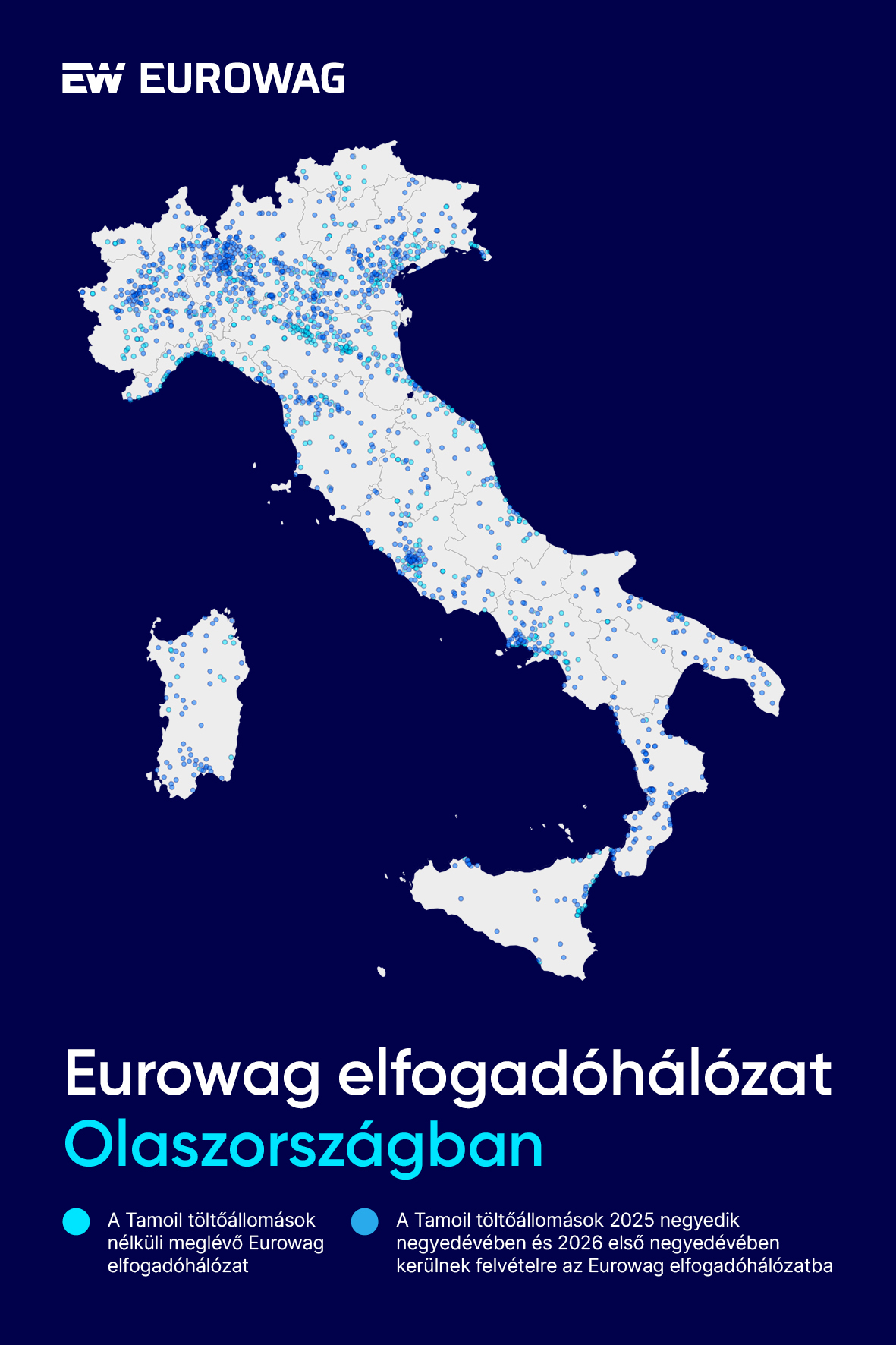Az Eurowag a Tamoillal erősíti olaszországi töltőállomás-hálózatát 