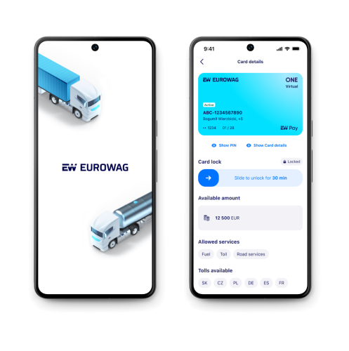 The Eurowag Office with a new feature: a virtual fuel card allows drivers to refuel multiple vehicles with just one card
