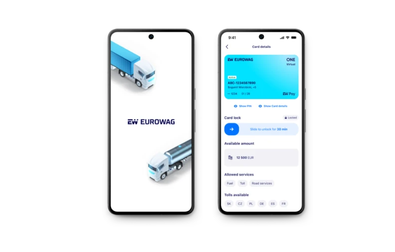 The Eurowag Office with a new feature: a virtual fuel card allows drivers to refuel multiple vehicles with just one card