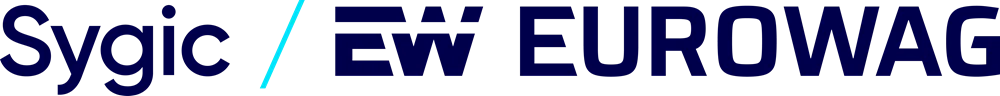 Sygic EW EUROWAG logo with a blue slash separating Sygic and EW EUROWAG text.