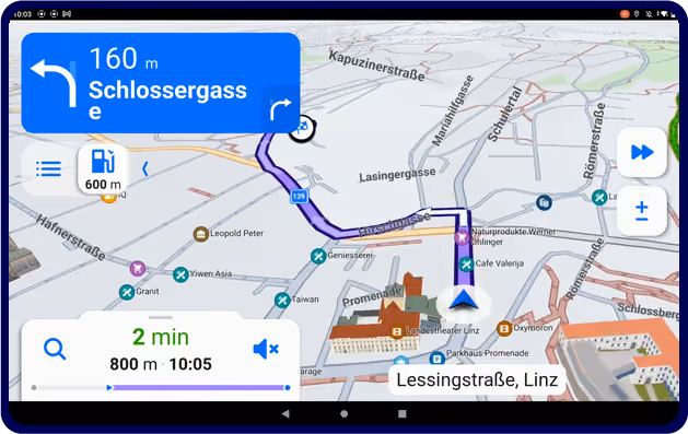 Map with a pinned location.