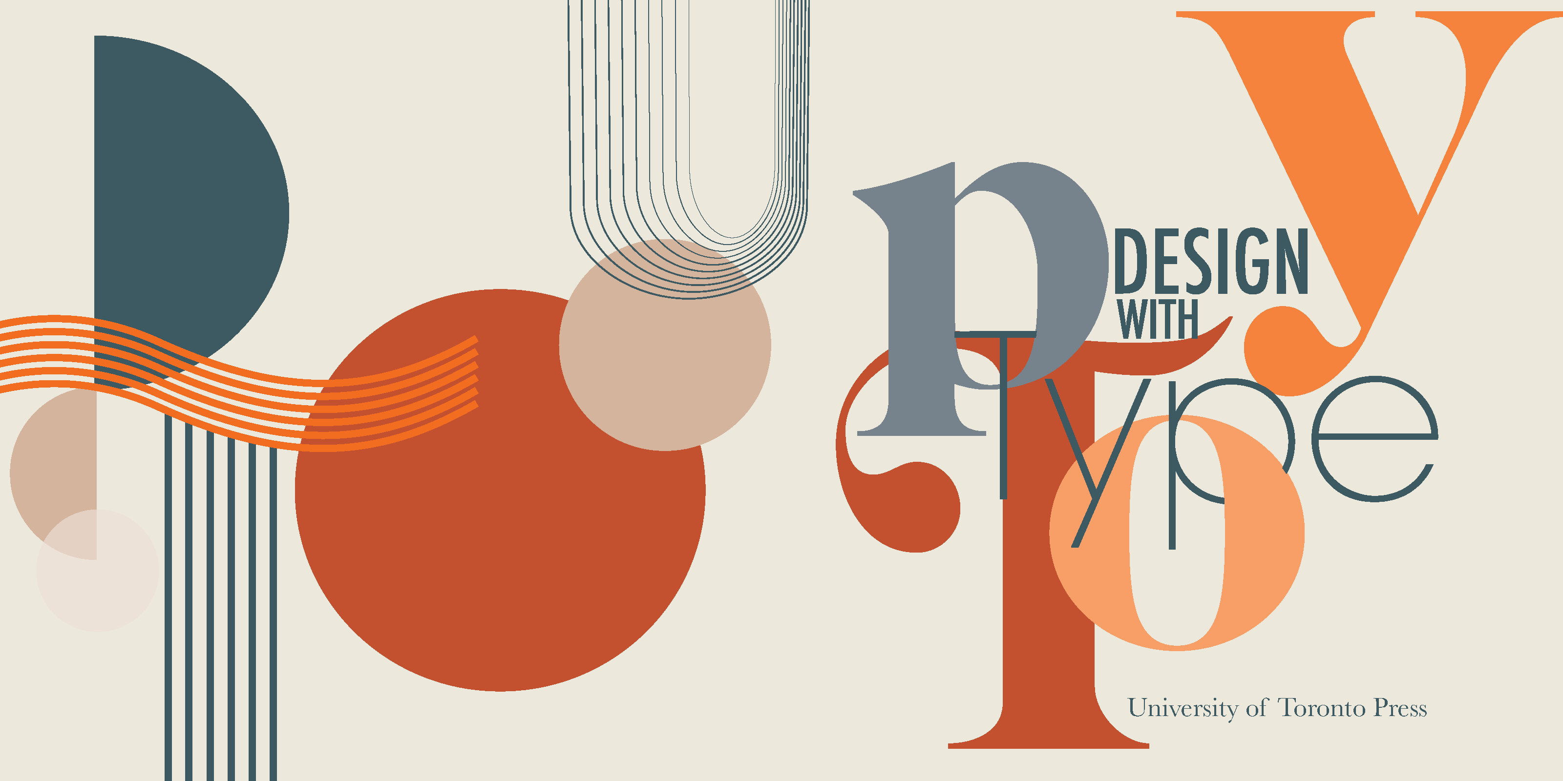 Brochure's cover about typography