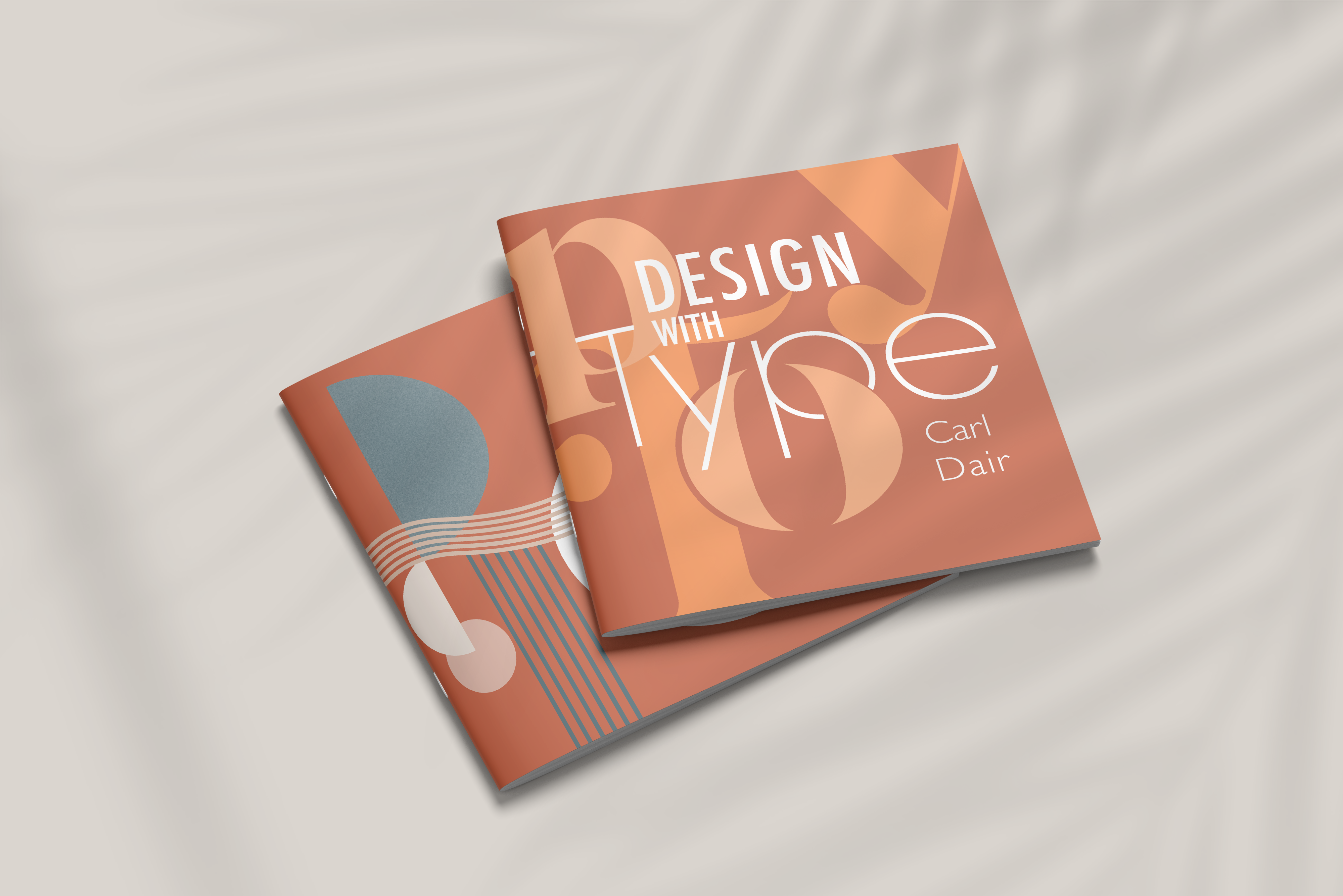 Square Brochure about Typography