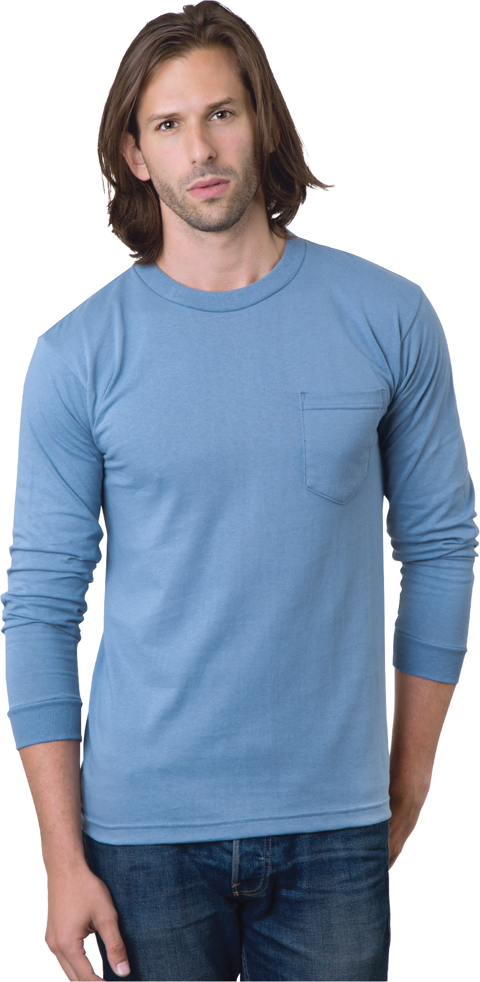 Unisex Pocket Long Sleeve Tee