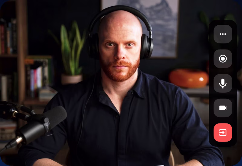 Rob on a live video call with members