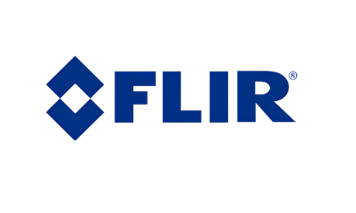 FLIR logo with stylized diamond shape to the left of the bold text.