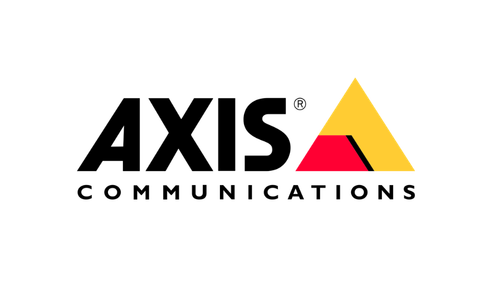 Logo featuring a yellow and red stylized triangular shape above the word 'AXIS' in bold black letters.