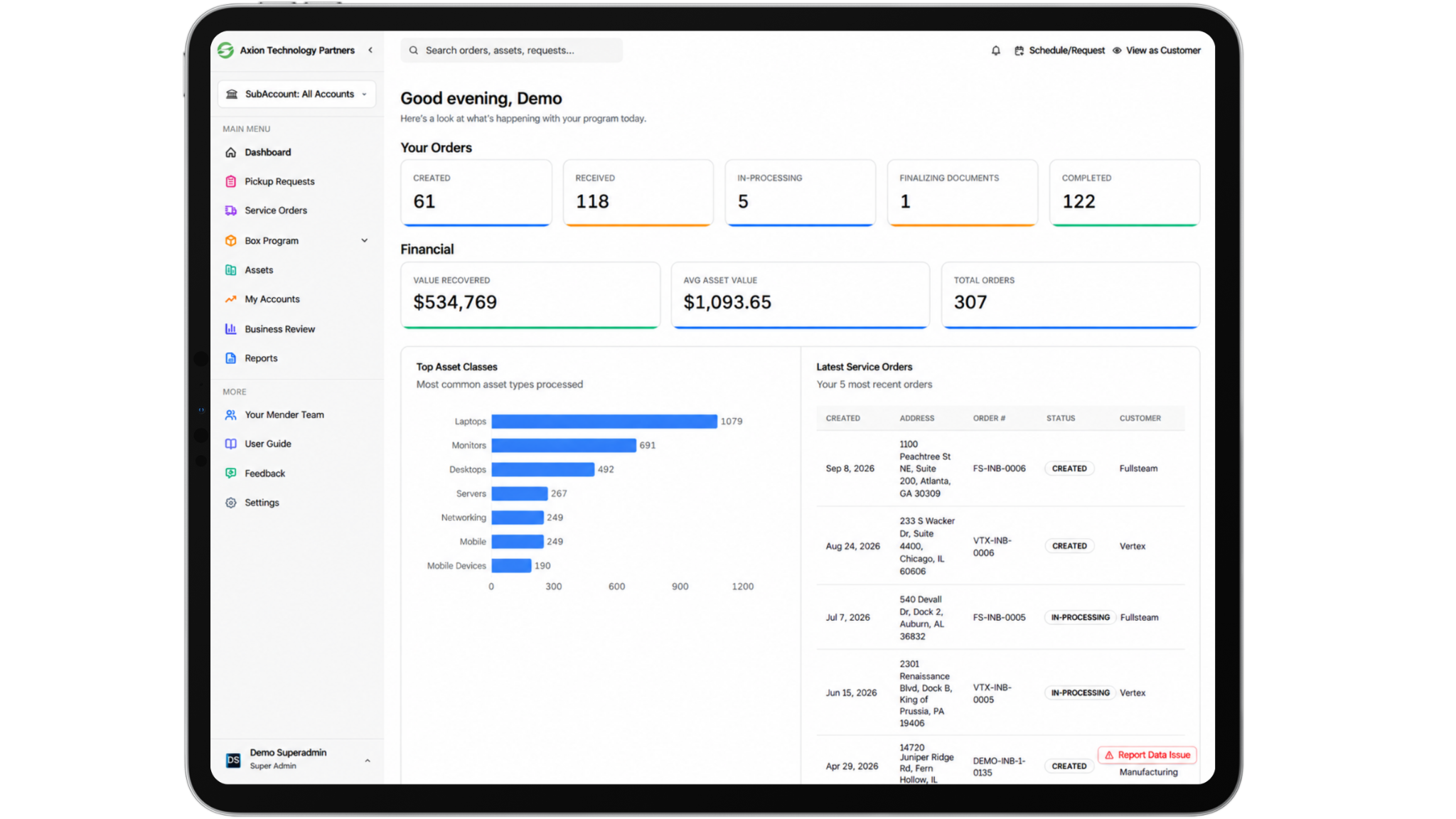Steward platform interface