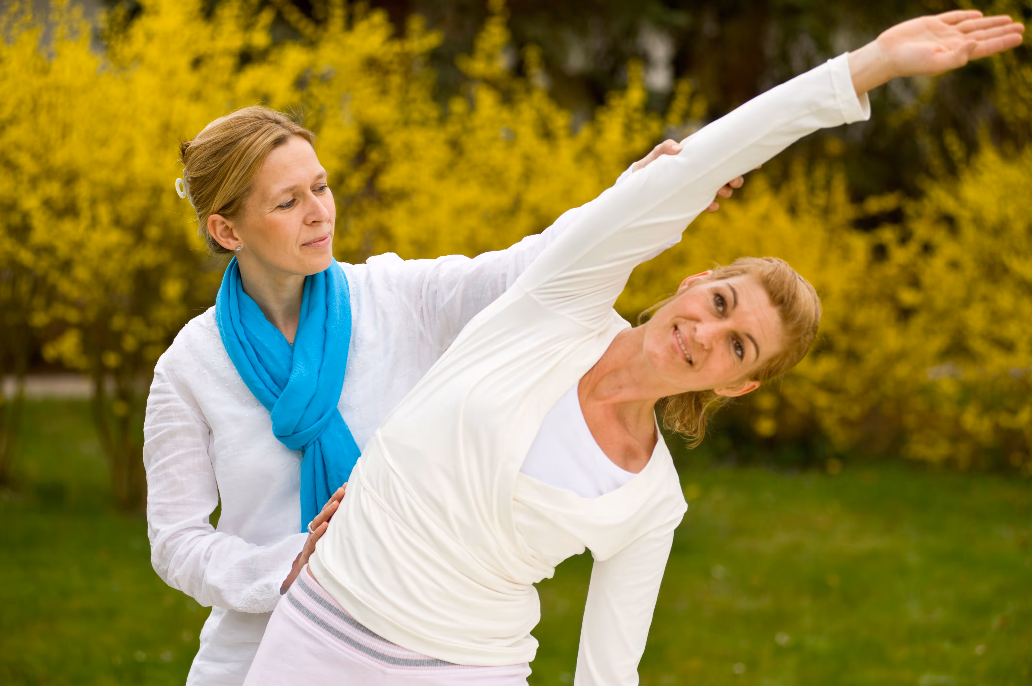 Yoga-Übungen im Menschels Vitalresort