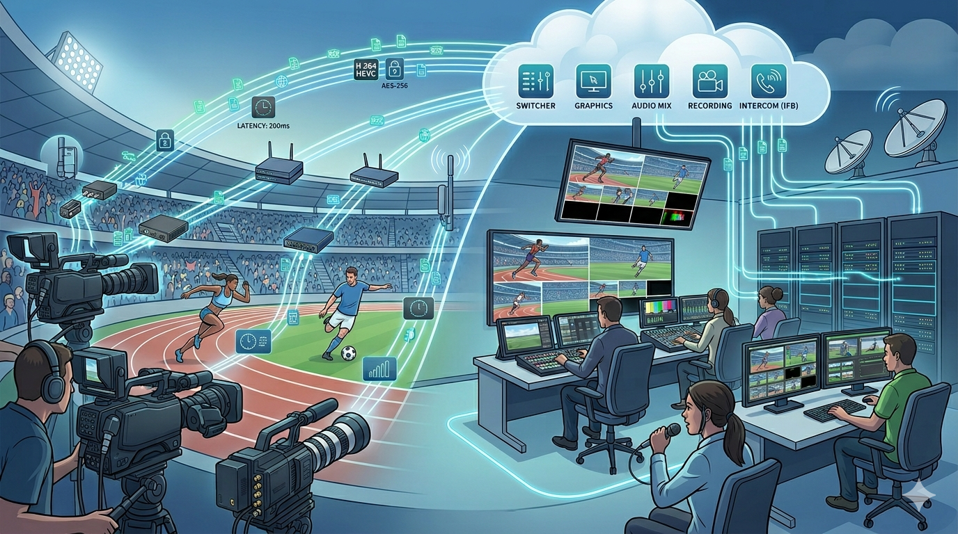 Architecture REMI : des encodeurs terrain au cloud switcher