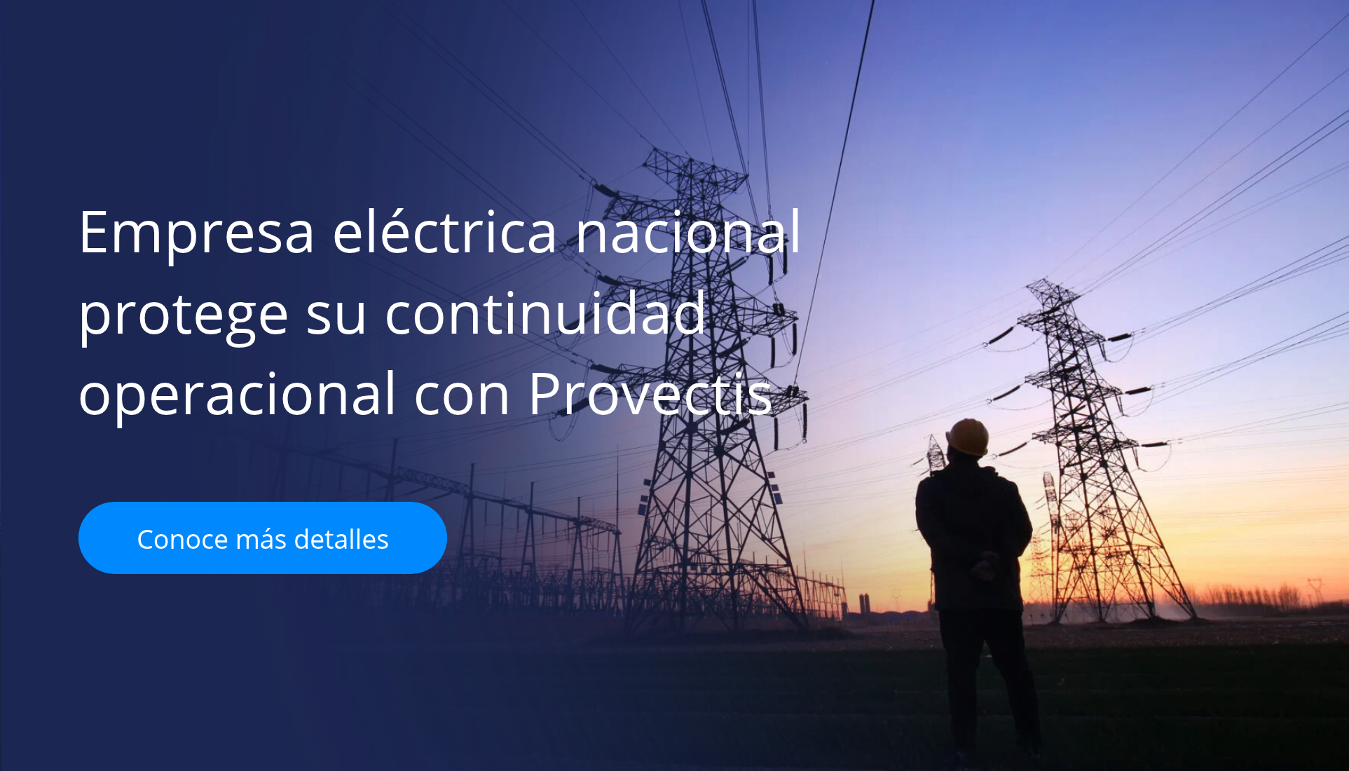 Caso de éxito Provectis: empresa eléctrica nacional protege su continuidad operacional
