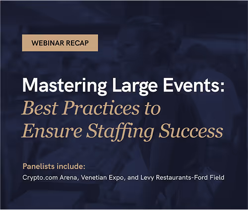 Strategies for staffing success at large events