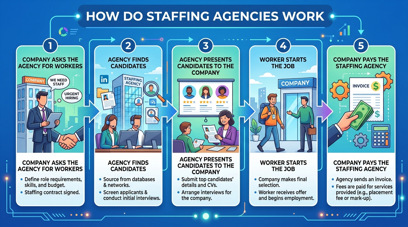 How do staffing agencies work